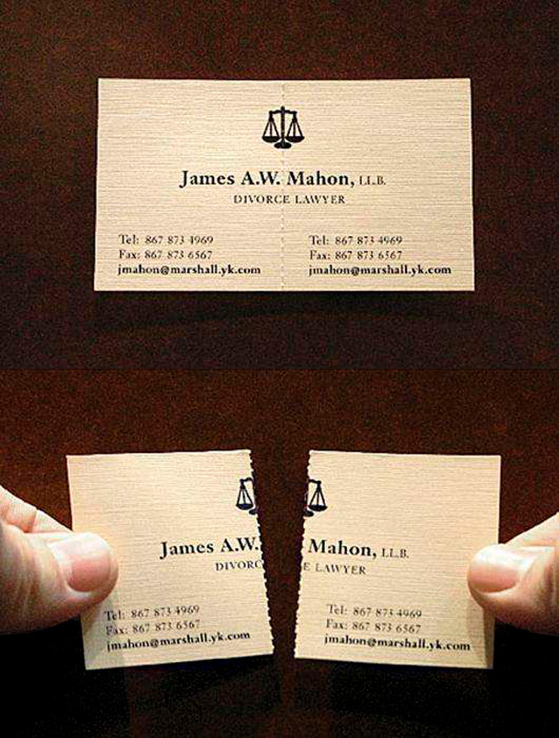 Cartão de Visita de Advogado
